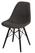 Krzesło P016W Pattern szar-pepitka/black - d2design
