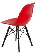 Krzesło P016W PP czerwone/black - d2design