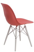 Krzesło P016W PP dark peach/white - d2design