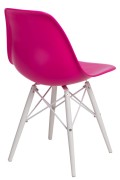 Krzesło P016W PP dark pink/white - d2design