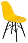 Krzesło P016W PP żółte/black - d2design