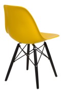 Krzesło P016W PP żółte/black - d2design