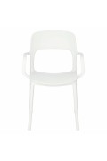 Krzesło z podłokietnikami Flexi białe - Intesi