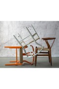 Krzesło Wicker Naturalne brązowe cieme i nspirowane Wishbone - d2design