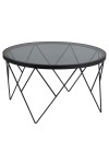 Stolik kawowy Halstow czarny - ACTONA