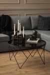 Stolik kawowy Halstow czarny - ACTONA