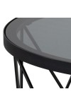 Stolik kawowy Halstow czarny - ACTONA