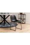 Krzesło Oregon czarne PU - ACTONA