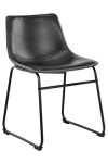 Krzesło Oregon czarne PU - ACTONA