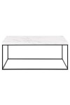 Stolik Barossa 110x55cm biały marmur - ACTONA