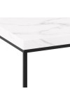 Stolik Barossa 110x55cm biały marmur - ACTONA