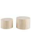 Zestaw 2 stolików Dice okrągłe traweryn - ACTONA