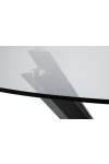 Stół Heaven 119 cm okragły czarny/ transparentny - ACTONA
