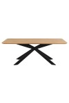 Stół Irwine 200x100cm dąb/czarny - ACTONA