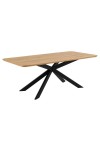 Stół Irwine 200x100cm dąb/czarny - ACTONA