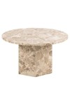 Stolik kawowy Naxos marmur brązowy - ACTONA