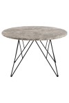 Stolik kawowy Prunus 80cm marmur szary/ czarny - ACTONA