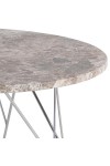 Stolik kawowy Prunus 80cm marmur szary/ chrom - ACTONA