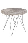 Stolik kawowy Prunus 55cm marmur szary/ chrom - ACTONA