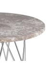Stolik kawowy Prunus 55cm marmur szary/ chrom - ACTONA