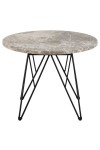 Stolik kawowy Prunus 55cm marmur szary/ czarny - ACTONA