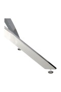 Stolik kawowy Amber 90cm transparentny/ chrom - Intesi