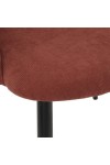 Fotel Celeste terracotta/czarne nogi - Nordivo