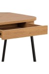 Biurko Blueton dąb/ czarne - ACTONA