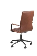 Fotel biurowy na kółkach Winslow brązowy - ACTONA