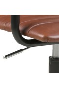 Fotel biurowy na kółkach Winslow brązowy - ACTONA