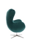 Fotel Jajo Velvet zielony ciemny - d2design