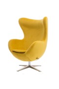 Fotel Jajo Velvet żółty - d2design