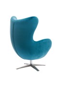 Fotel Jajo Velvet niebieski - d2design