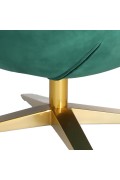Fotel Jajo Velvet Gold zielony ciemny - d2design