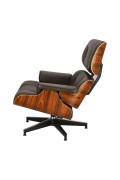 Fotel Vip z podnóżkiem brązowy ciemny/ r osewood - d2design
