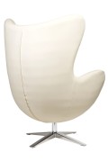 Fotel Jajo Soft skóra ekologiczna 506 biały - d2design