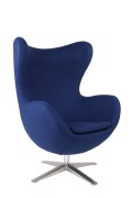Fotel Jajo Soft wełna niebieska 2729 - d2design