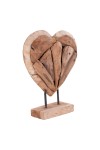 Dekoracja Almada serce drewno tekowe - House Nordic ApS