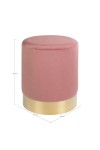 Pufa Gamby różowa/złota - House Nordic ApS