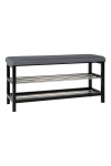 Ławka Padova szara/czarna - House Nordic ApS