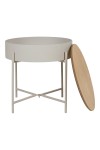 Stolik pomocniczy Sisco kaszmirowy/naturalny - House Nordic ApS