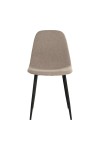 Krzesło Stockholm beżowe/ czarne - House Nordic ApS