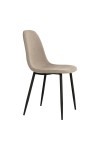 Krzesło Stockholm beżowe/ czarne - House Nordic ApS