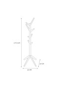 Wieszak na ubrania Tree czarny - Intesi