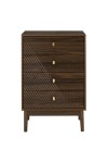 Komoda Tiffany z 4 szufladami orzech - Intesi