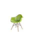 Krzesło P018W PP zielony, drewniane nogi HF - d2design