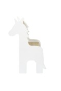 Krzesło dziecięce Unicorn białe/naturalne - Intesi