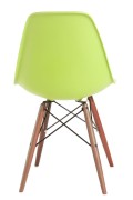 Krzesło P016W PP zielone/dark - d2design