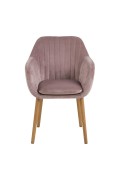 Krzesło Emilia Velvet dusty rose - ACTONA