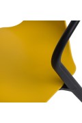 Krzesło Bella czarne/żółte - d2design